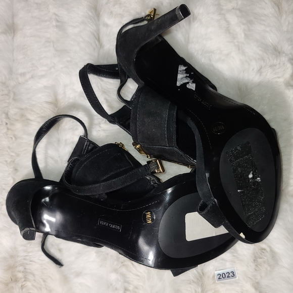 Black Vince Camuto Black Sandal sz 9M - Picture 3 of 7
